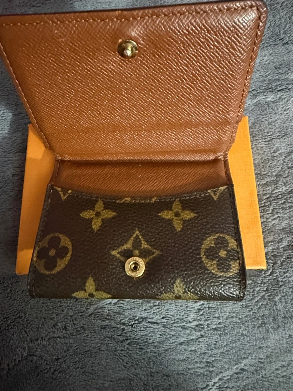 Louis Vuitton Monogram Compact Wallet in Brown and Gold